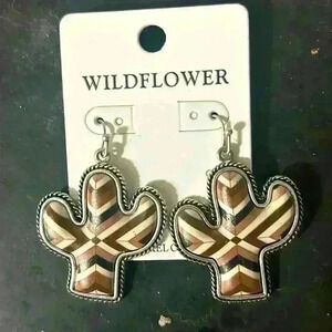 Wildflower Jewelry‎ Aztec Cactus Earrings NWT